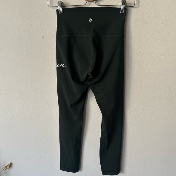 Lululemon Wunder Under 24” Tight Forest Green Size 4 - Picture 1 of 9